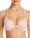 B.tempt'd By Wacoal Future Foundations Front-close Racerback Bra In Rose Smoke