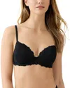 B.tempt'd By Wacoal Future Foundation Underwire Lace Trim Contour Bra In Black