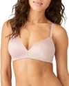 B.tempt'd By Wacoal Future Foundations Wire-free Plunge T-shirt Bra In Rose Smoke