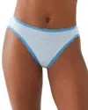 B.tempt'd By Wacoal B. Tempt'd By Wacoal Inspired Eyelet Hi Leg Briefs In Dream Blue