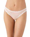 B.tempt'd By Wacoal Inspired Eyelet Thong In Rose Smoke