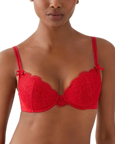 B.tempt'd By Wacoal B. Tempt'd By Wacoal It's On Lace Contour Bra In Savvy Red