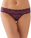 B.tempt'd By Wacoal B. Tempt'd By Wacoal Lace Kiss Bikini In Potent Purple