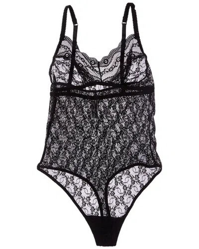 B.tempt'd By Wacoal B. Tempt'd By Wacoal Lace Kiss Bodysuit In Black