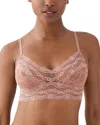 B.tempt'd By Wacoal B. Tempt'd By Wacoal Lace Kiss Bralette In Burlwood