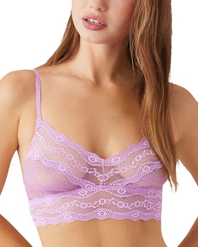 B.tempt'd By Wacoal B. Tempt'd By Wacoal Lace Kiss Bralette In Purple