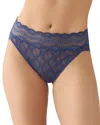 B.tempt'd By Wacoal B. Tempt'd By Wacoal Lace Kiss High-leg Briefs In Blue
