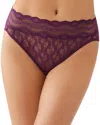 B.tempt'd By Wacoal B. Tempt'd By Wacoal Lace Kiss High-leg Briefs In Potent Purple