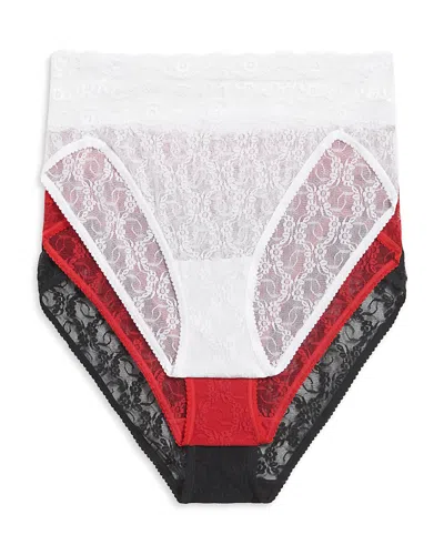 B.TEMPT'D BY WACOAL B. TEMPT'D BY WACOAL LACE KISS HIGH LEG PANTIES, PACK OF 3