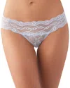 B.tempt'd By Wacoal B. Tempt'd By Wacoal Lace Kiss Thong In Heather