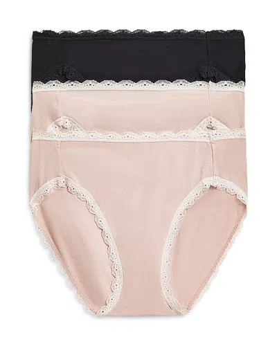B.tempt'd By Wacoal B. Tempt'd By Wacoal Lace Trim Bikini, Pack Of 3 In Basic