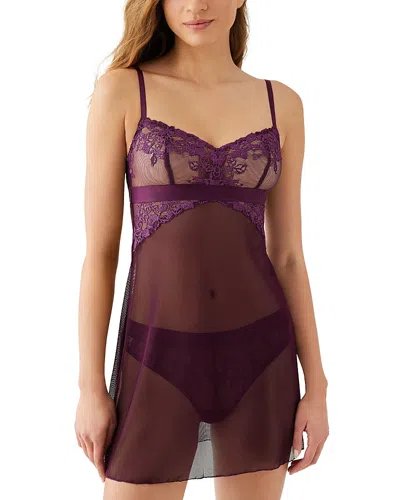 B.tempt'd By Wacoal B. Tempt'd By Wacoal Opening Act Chemise Nightgown In Potent Purple