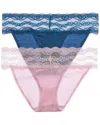 B.tempt'd By Wacoal B. Tempt'd By Wacoal Set Of 2 Bikini Bottom In Pink