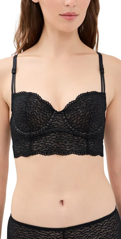 B.tempt'd By Wacoal B. Tempt'd By Wacoal Untamed Demi Longline Bralette Night In Black