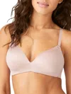 B.tempt'd By Wacoal B. Tempt'd By Wacoal Women's Future Foundations Wire-free Plunge T-shirt Bra In Pink