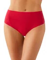B.tempt'd By Wacoal B.bare Hi-waist Thong Underwear 979267 In Crimson Red