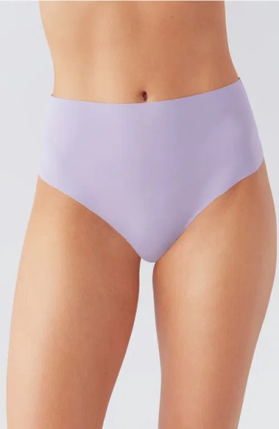 B.tempt'd By Wacoal B.bare High Waist Thong In Gray