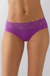 B.tempt'd By Wacoal B.bare Hipster Panties In Purple