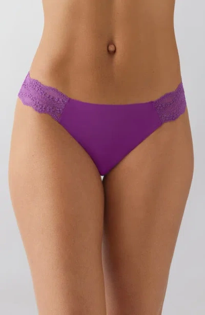 B.tempt'd By Wacoal B.bare Thong In Purple