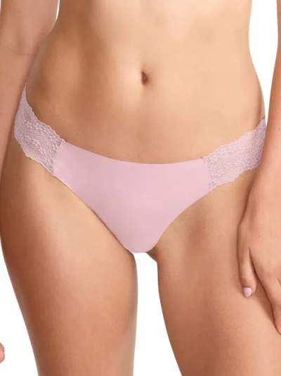 B.tempt'd By Wacoal B.bare Thong In Dawn Pink