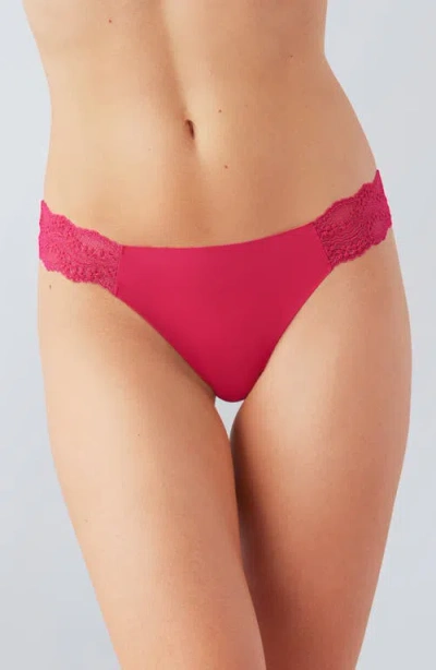 B.tempt'd By Wacoal B.bare Thong In Pink