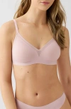 B.tempt'd By Wacoal B. Tempt'd By Wacoal B. Wow'd Lace Wirefree Bra Blush Pink In Pink