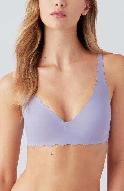B.tempt'd By Wacoal B.wow'd Wireless Convertible T-shirt Bra In Purple