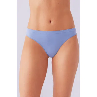 B.tempt'd By Wacoal Comfort Intended Daywear Thong In Blue