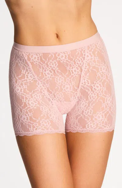 B.tempt'd By Wacoal Effortless Lace Shorts In Pink