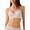 B.tempt'd By Wacoal Feeling Famous Bralette In White/frozen Fjord