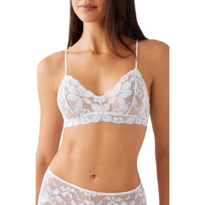 B.tempt'd By Wacoal Feeling Famous Bralette In White/frozen Fjord