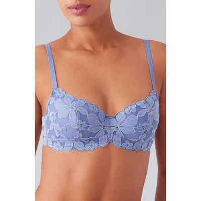 B.tempt'd By Wacoal Feeling Famous Underwire Balconette Bra In Blue