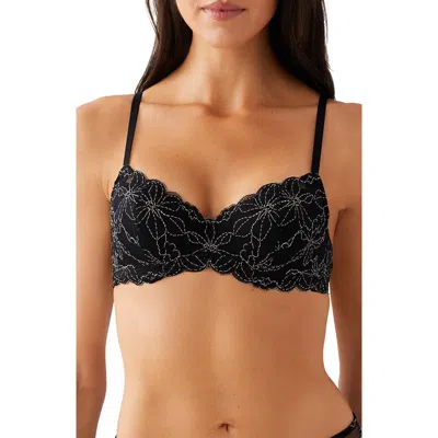 B.tempt'd By Wacoal B. Tempt'd By Wacoal Feeling Famous Balconette Bra In Night/angel Wing