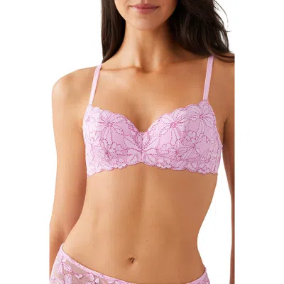 B.tempt'd By Wacoal B. Tempt'd By Wacoal Feeling Famous Balconette Bra In Pink Lavender/very Berry