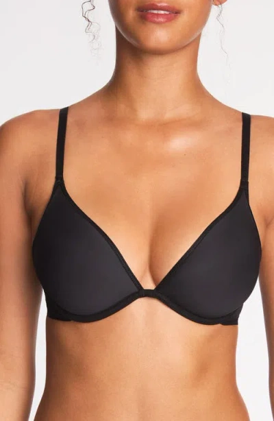 B.tempt'd By Wacoal Full Transparency Plunge Underwire Bra In Black