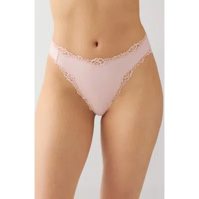 B.tempt'd By Wacoal Future Foundation Lace Trim Briefs In Pink