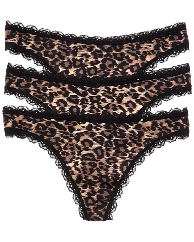 B.tempt'd B.temptd By Wacoal Future Foundation Thong In Animal Print