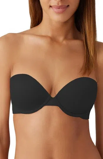 B.tempt'd By Wacoal Future Foundation Underwire Strapless Push-up Bra In Black