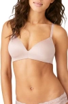 B.tempt'd By Wacoal Future Foundations Wire-free Plunge T-shirt Bra In Rose Smoke
