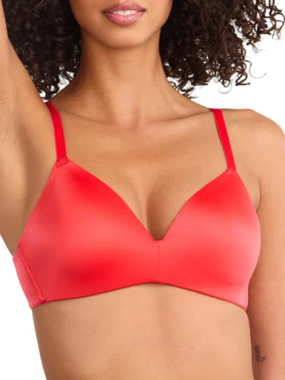 B.tempt'd By Wacoal Future Foundations Wire-free Plunge T-shirt Bra In Cayenne
