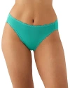 B.tempt'd By Wacoal B. Tempt'd By Wacoal Inspired Eyelet Hi Leg Briefs In Water Garden