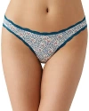 B.tempt'd By Wacoal Inspired Eyelet Thong In Brushstroke