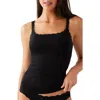 B.tempt'd By Wacoal Inspired Lace Trim Shelf Bra Cotton Blend Camisole In Night