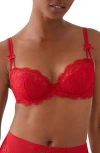 B.tempt'd By Wacoal It's On Lace Underwire Bra It's On Lace Underwire Bra In Savvy Red