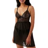 B.tempt'd By Wacoal B. Tempt'd By Wacoal It's On Mesh Lace Chemise In Night