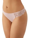B.tempt'd By Wacoal B. Tempt'd By Wacoal It's On Lace Trim Thong In Rose Smoke