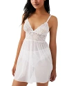 B.tempt'd By Wacoal B. Tempt'd By Wacoal It's On Mesh Lace Chemise In Sea Salt