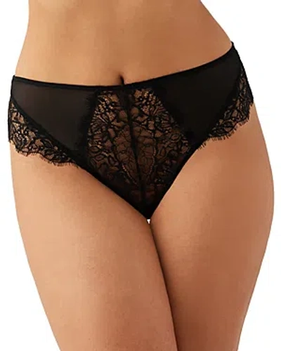 B.tempt'd By Wacoal Its On Mesh Lace Thong In Night