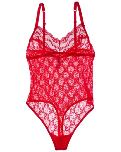 B.tempt'd By Wacoal Lace Kiss Bodysuit In Yellow