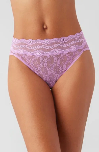B.tempt'd By Wacoal Lace Kiss High Cut Panties In Purple